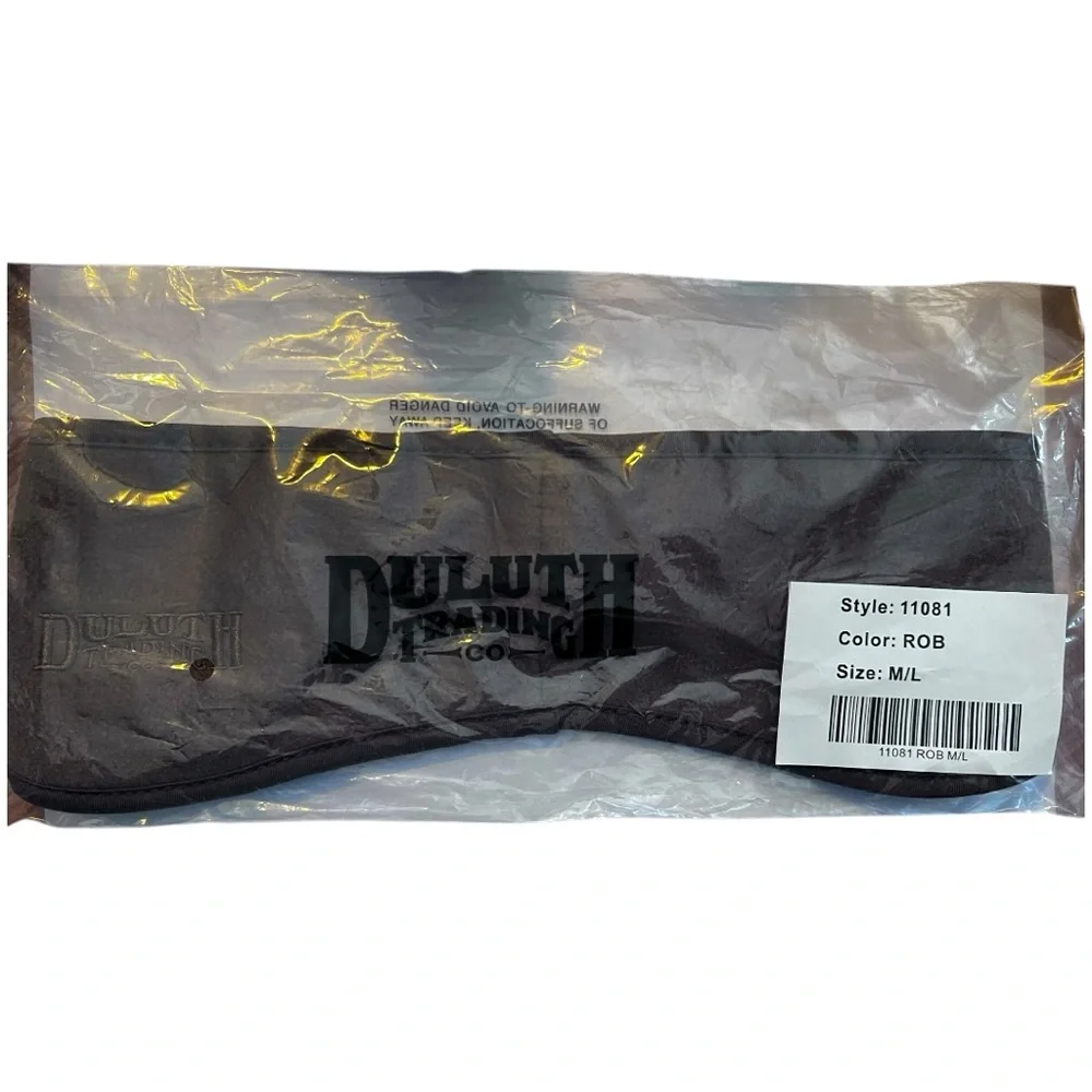 Duluth Trading Co. Brown Fleece Outdoor Earband Ear Head Band Warmer M/L